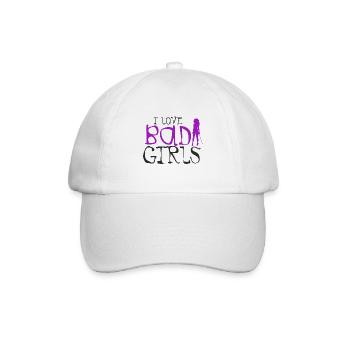 I love Bad Girls - Baseballkappe - Weiß/Weiß - Vorne