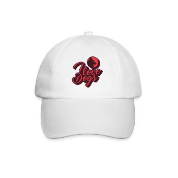 J'aime les chiens - Casquette classique - blanc/blanc - Devant