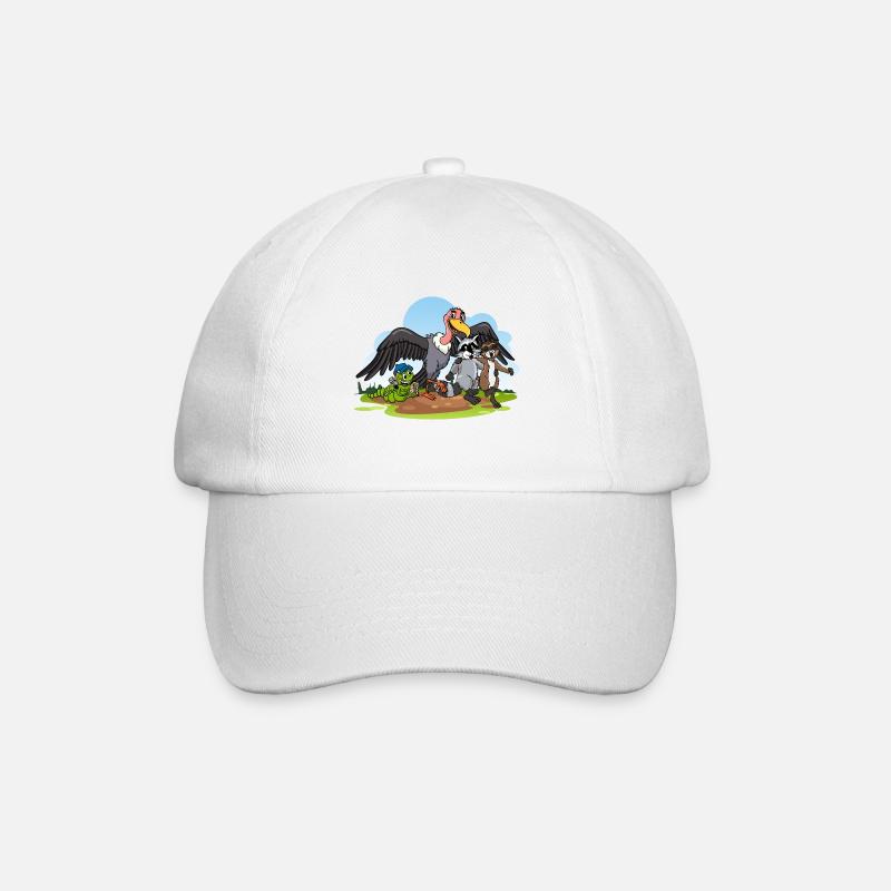 Stolzer Katzen Papa - Baseballkappe - Weiß/Weiß