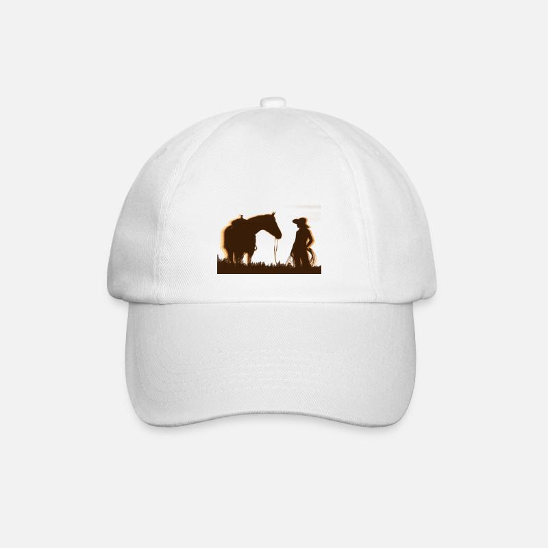 Western girl - Baseballkappe - Weiß/Weiß