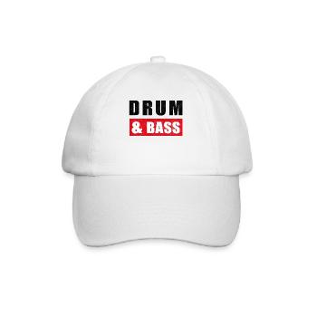 Drum and Bass DnB Drum & Bass - Baseball Cap - white/white - Front