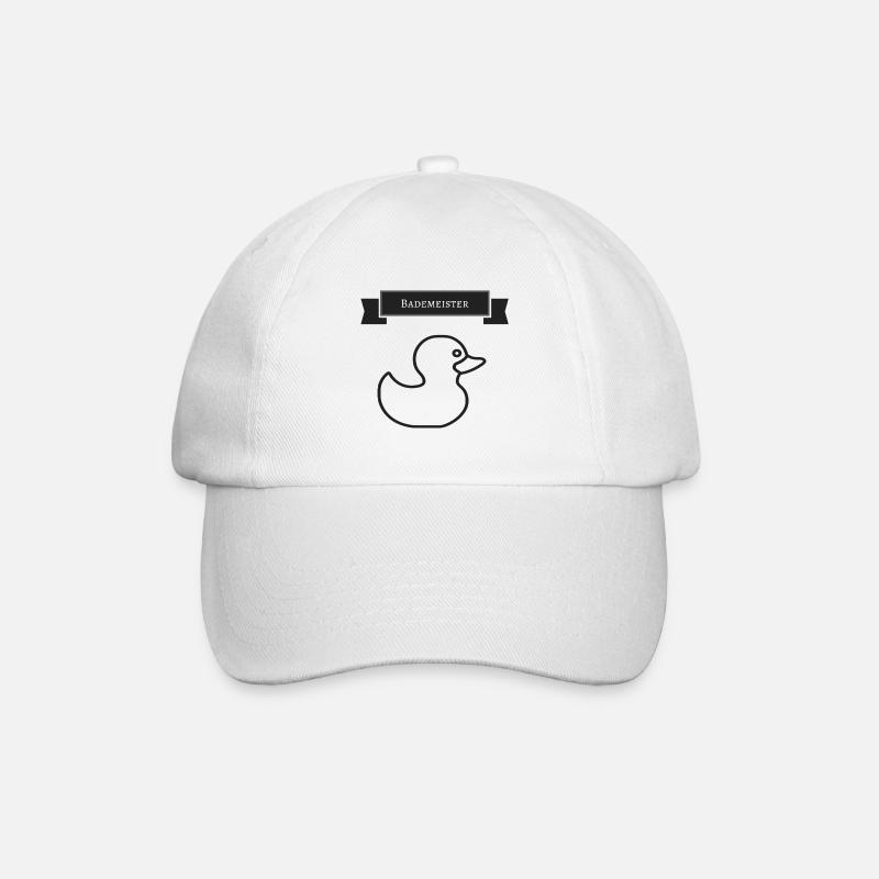 Bade Meister Duck Silhouette - Baseball Cap - white/white