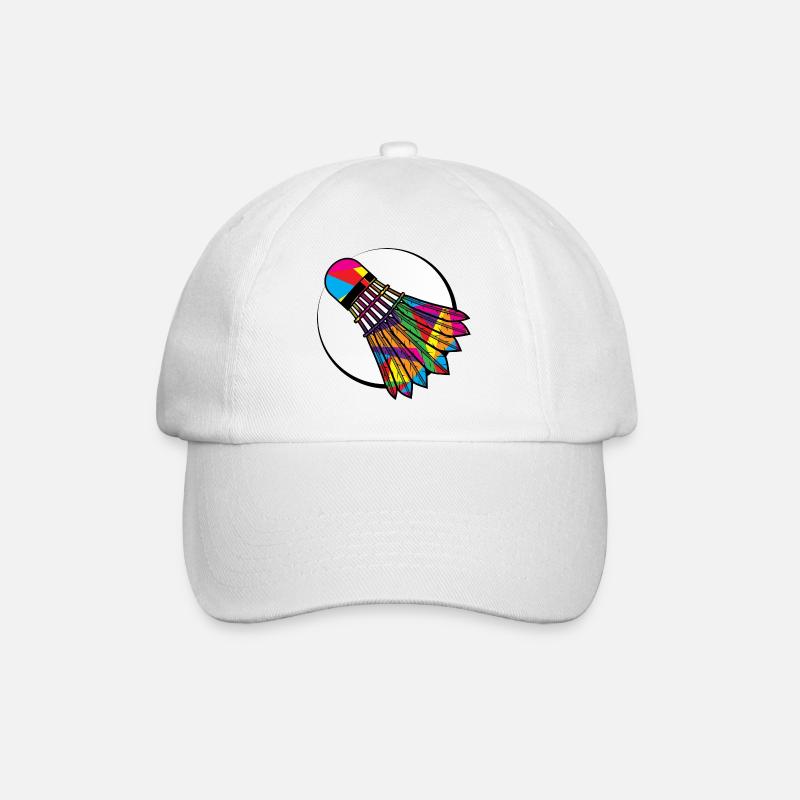 Badminton coloré - Casquette classique - blanc/blanc