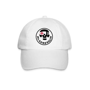 Mr. Adrenalin - Baseballkappe - Weiß/Weiß - Vorne