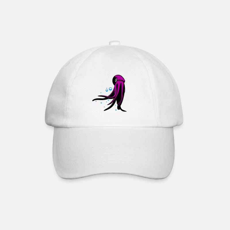 Oktupus - Baseballkappe - Weiß/Weiß