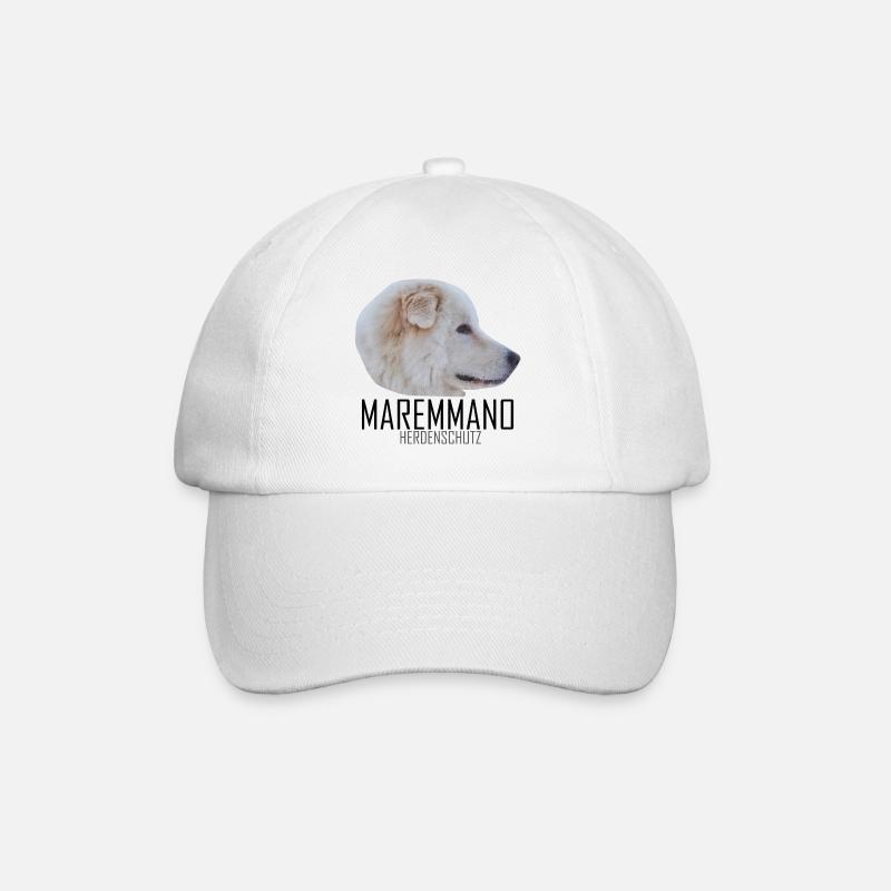 MAREMMANO ABRUZZESE - Herdenschutz - Baseballkappe - Weiß/Weiß