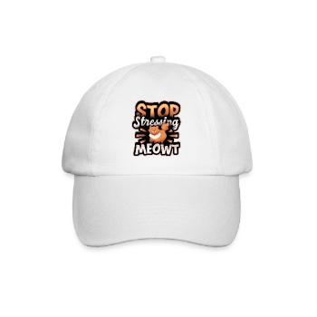 Meowt! - Baseball Cap - white/white - Front