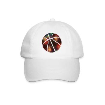 basketball galaxy - Baseballkappe - Weiß/Weiß - Vorne