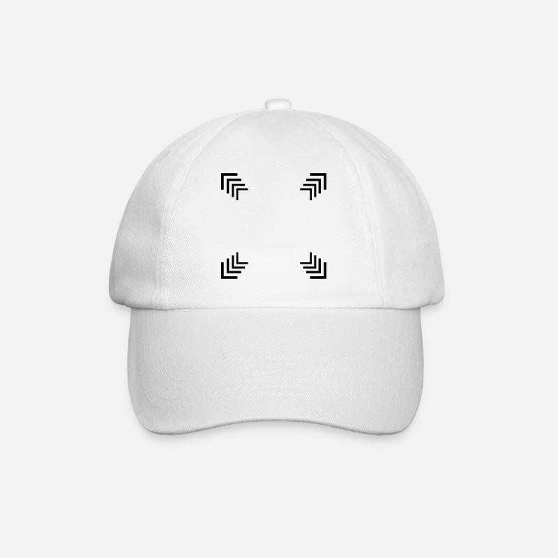 Carré de plusieurs coins - Casquette classique - blanc/blanc