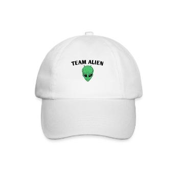 Team Alien - Baseballkappe - Weiß/Weiß - Vorne