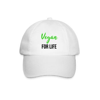 Vegan TShirt Vegan Vegan Cadeau environnemental - Casquette classique - blanc/blanc - Devant