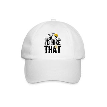 Les randonneurs T-shirt randonnée idée de cadeau renard - Casquette classique - blanc/blanc - Devant