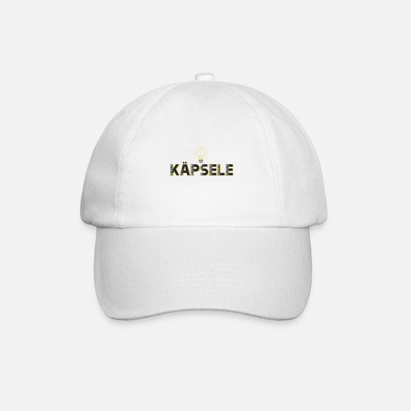 Käpsele Schwabe schwäbisch schwäbisches Geschenk - Baseballkappe - Weiß/Weiß