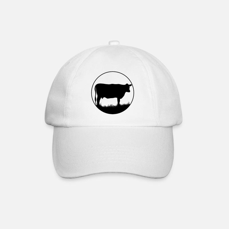 vache - Casquette classique - blanc/blanc