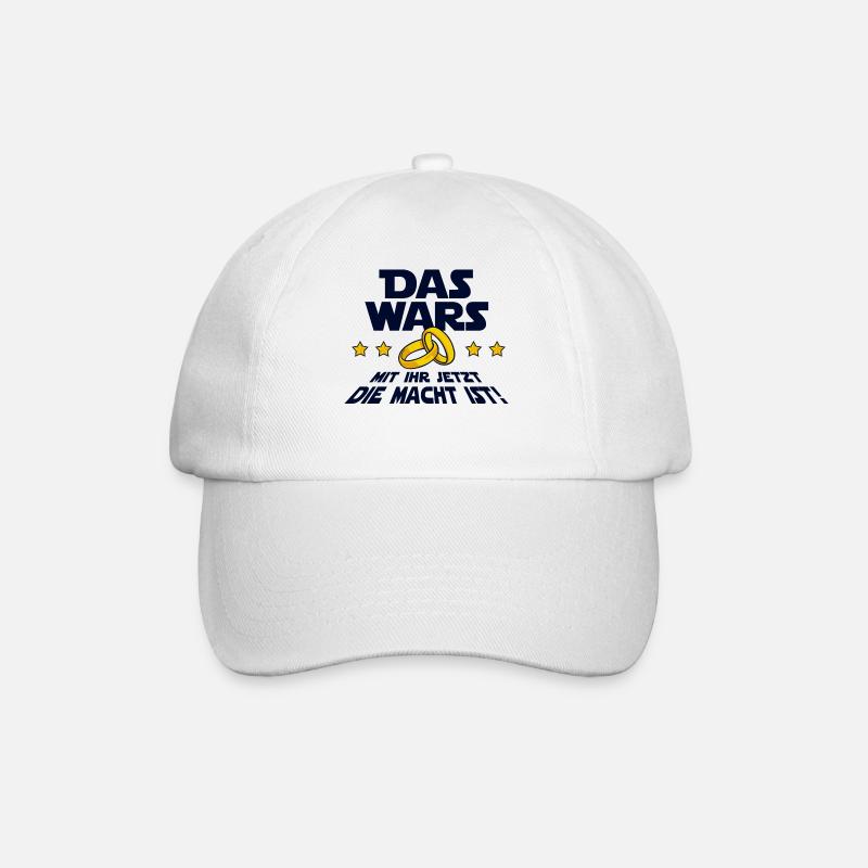Das Wars Spruch Hochzeit Junggesellenabschied - Baseballkappe - Weiß/Weiß