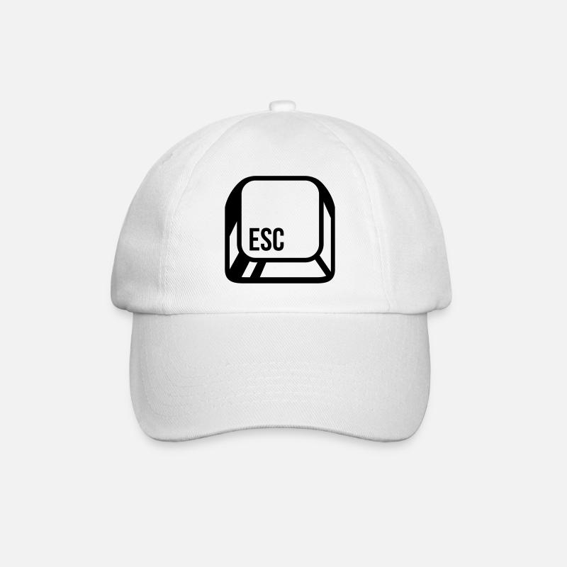 ordinateur - Casquette classique - blanc/blanc
