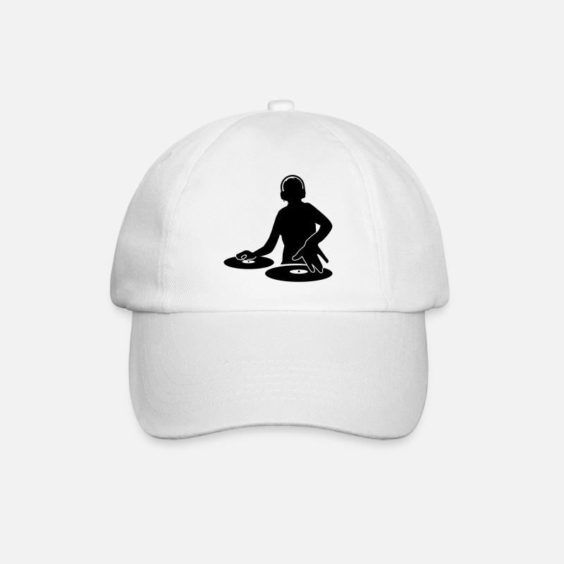 DJ - Baseballkappe - Weiß/Weiß