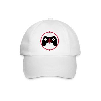 Gamer / Gaming - Casquette classique - blanc/blanc - Devant