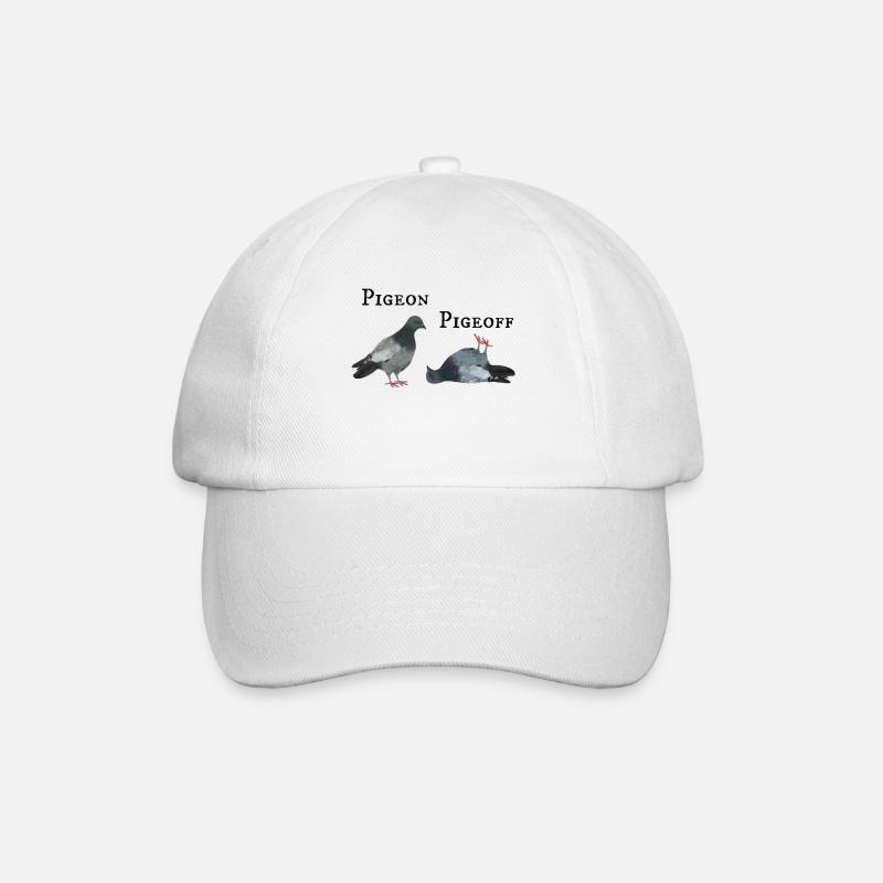 Taube an und aus - Baseballkappe - Weiß/Weiß