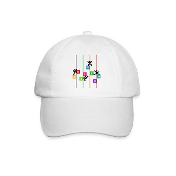 Bouldering Climbing Mountaineering Funny saying Sport - Baseball Cap - white/white - Front