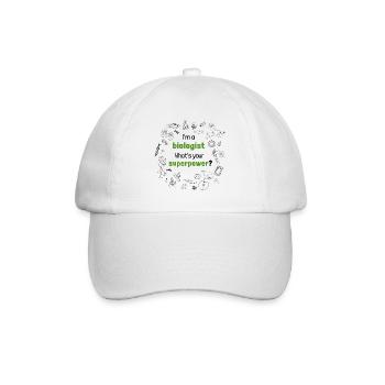 Biologiste - Quels super pouvoirs avez-vous - Casquette classique - blanc/blanc - Devant