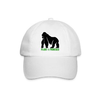 Plant Powered Vegan Gift - Baseball Cap - white/white - Front