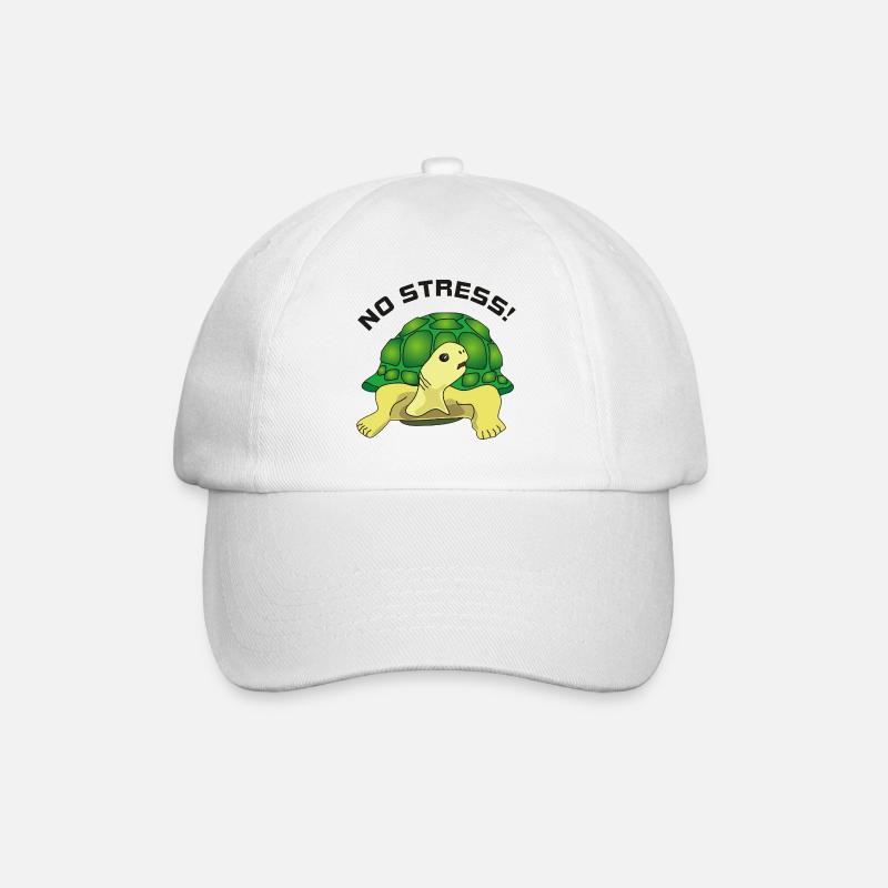 no stress - Baseballkappe - Weiß/Weiß