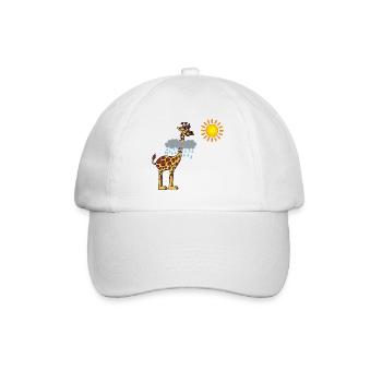 Girafe et soleil - Casquette classique - blanc/blanc - Devant