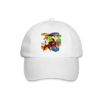 Hip Hop - Baseballkappe - Weiß/Weiß - Vorne