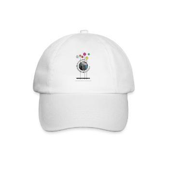 Guitar planet gift idea - Baseball Cap - white/white - Front