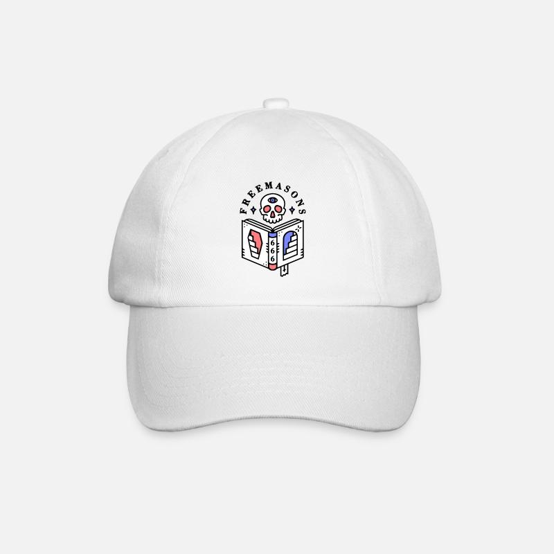 franc-maçonnerie - Casquette classique - blanc/blanc