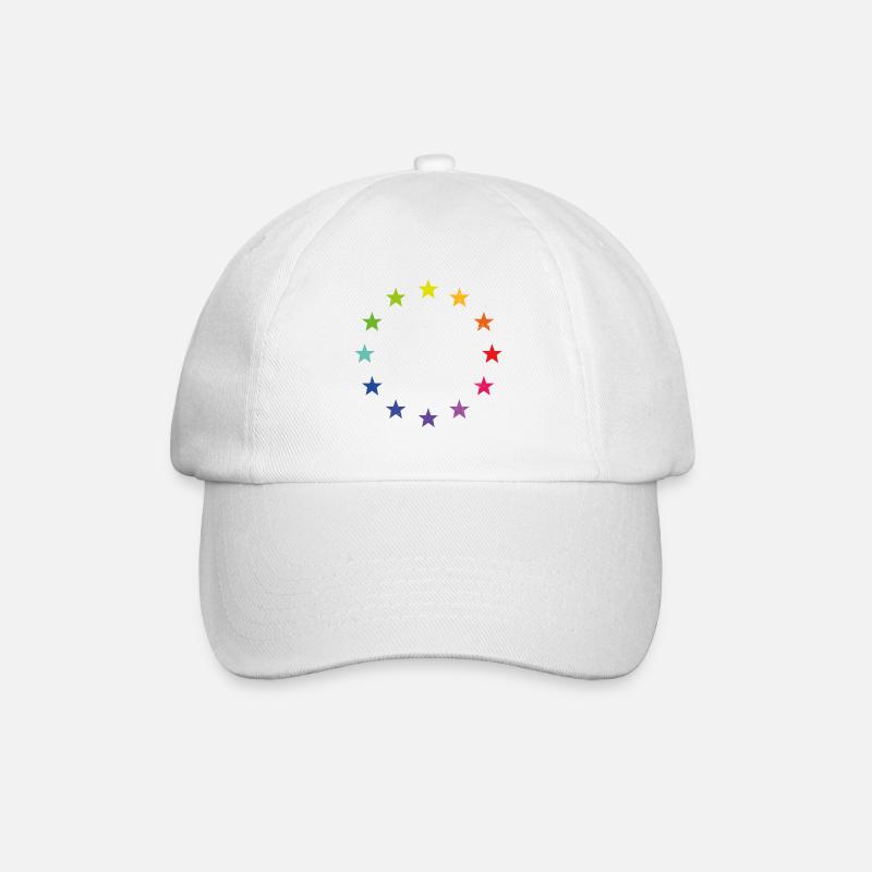 Europa LGBT Geschenk - Baseballkappe - Weiß/Weiß