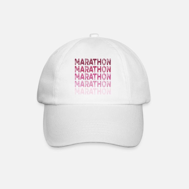 MARATHON - Casquette classique - blanc/blanc