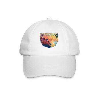 Surfer Design / Geschenk - Baseballkappe - Weiß/Weiß - Vorne