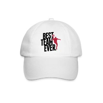 Best team ever - football - soccer soccer game - Baseball Cap - white/white - Front