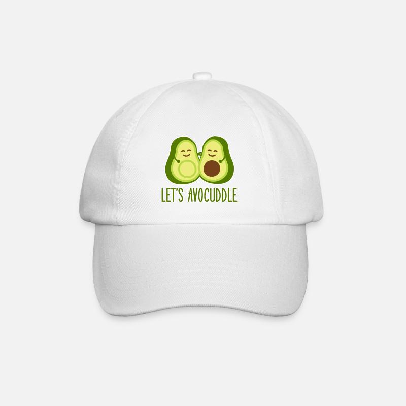 Avocado - Baseballkappe - Weiß/Weiß