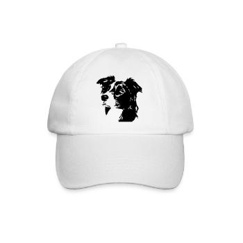 Border Collie Head - Casquette classique - blanc/blanc - Devant