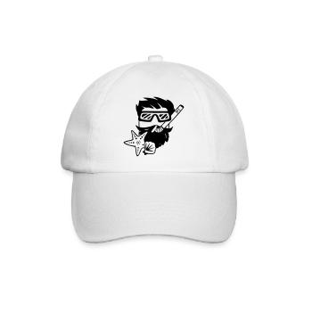 Plongeur en apnée - Casquette classique - blanc/blanc - Devant