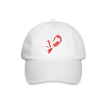 Bird illustration - Baseball Cap - white/white - Front