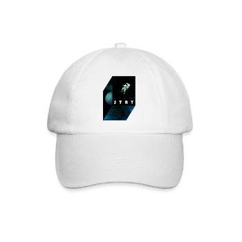 stay / morse code - Baseballkappe - Weiß/Weiß - Vorne