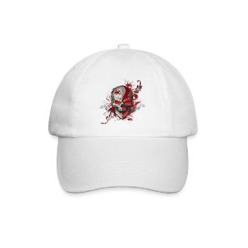 Red Skull - Baseballkappe - Weiß/Weiß - Vorne