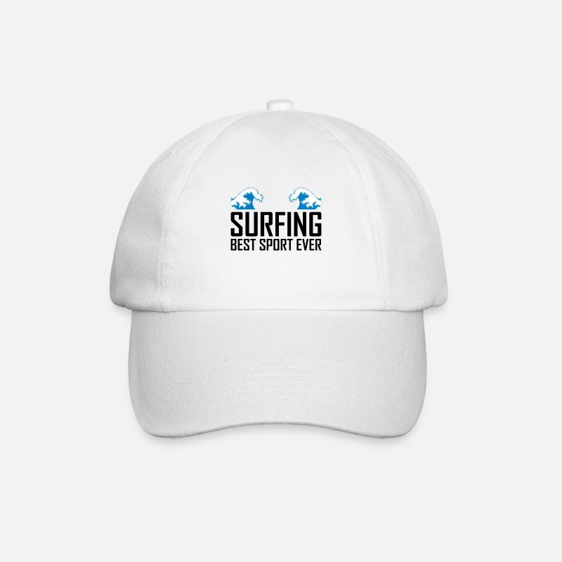Surfen Surfen Surfen - Baseballkappe - Weiß/Weiß