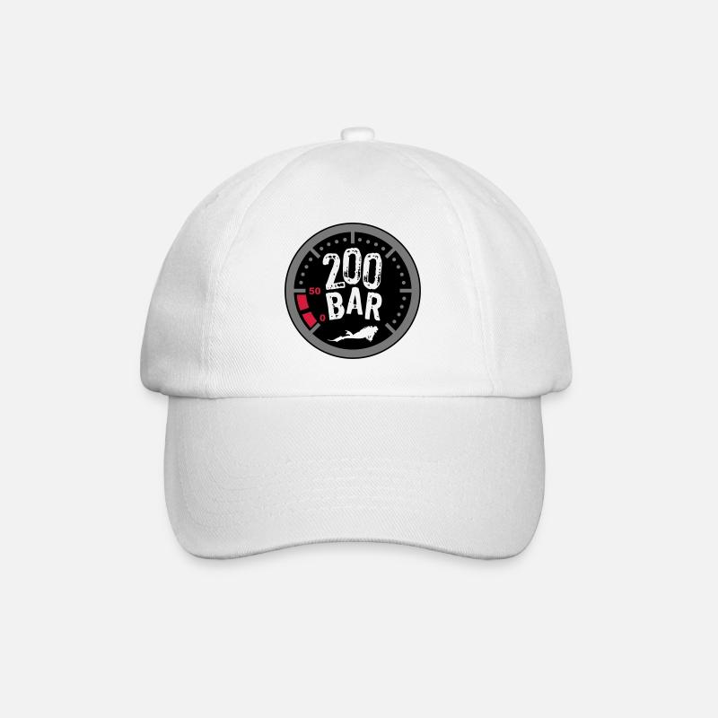 200bar - Baseball Cap - white/white