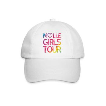 Malle girls tour heart colorful - Baseball Cap - white/white - Front