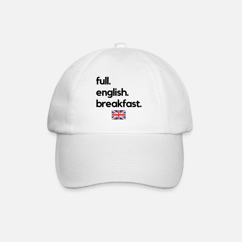full. english. breakfast. - Baseballkappe - Weiß/Weiß