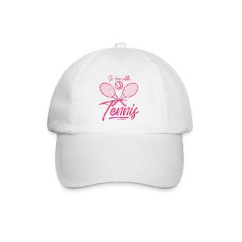 J'adore le tennis - Casquette classique - blanc/blanc - Devant