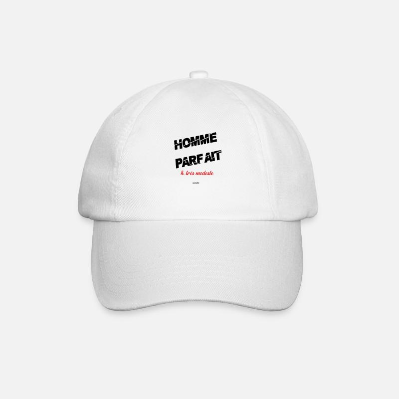 Perfect Man & very modest Navchic - Baseball Cap - white/white