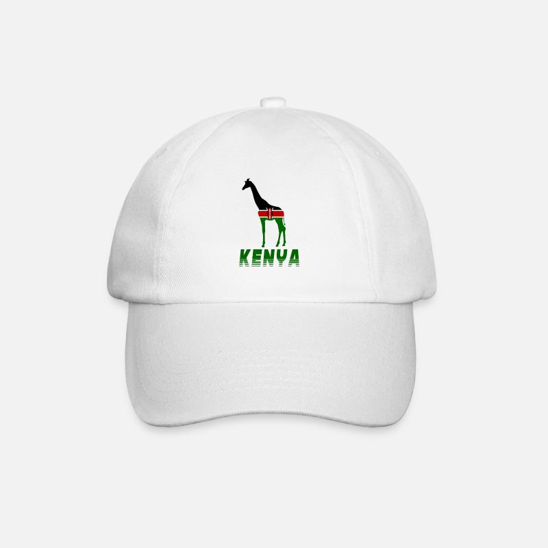 Kenya giraffe - Baseball Cap - white/white