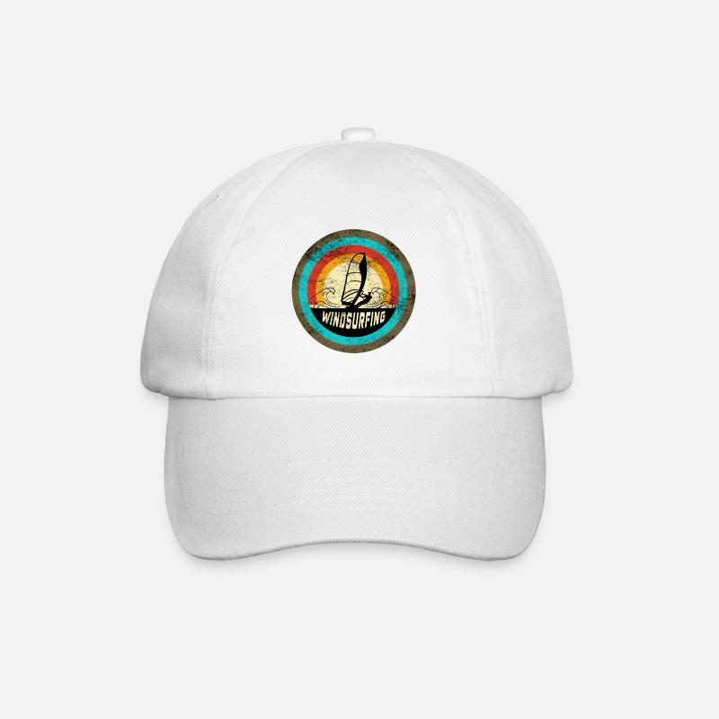 Windsurfing Design - Baseballkappe - Weiß/Weiß