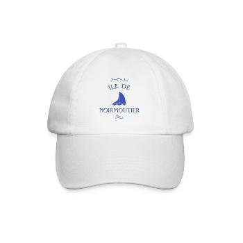 ile de noirmoutier bateau - Casquette classique - blanc/blanc - Devant